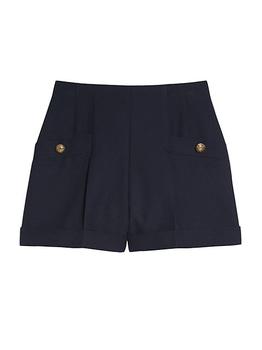 Sandro | Siena Tailored Wool-Blend Shorts商品图片,