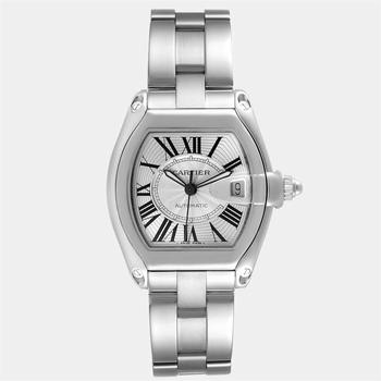 推荐Cartier Silver Stainless Steel Roadster W62025V3 Automatic Men's Wristwatch 38 mm商品