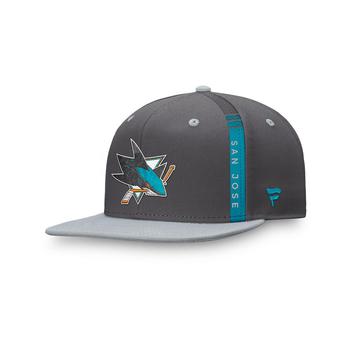 Fanatics | Men's Branded Charcoal San Jose Sharks Authentic Pro Home Ice Snapback Hat商品图片,