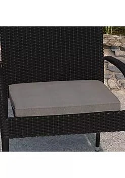 Merrick Lane | Merrick Lane Saraceno Patio Chair Cushion with Weather-Resistant Zippered Cream Cover and 1.25" Thick Comfort Foam Core, 19" x 18",商家Belk,价格¥225