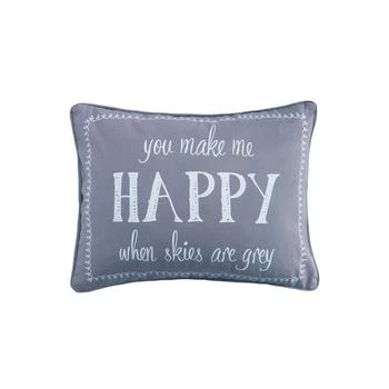 Levtex | Gramercy Happy Decorative Pillow, 14" x 18",商家Macy's,价格¥691