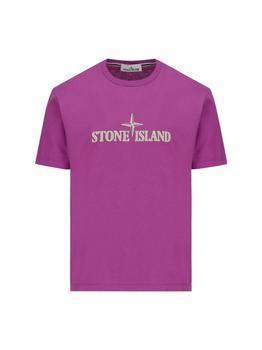 Stone Island | Stone Island Logo Printed Crewneck T-Shirt商品图片,7.6折