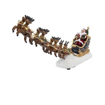 商品Kurt Adler | 7" Battery Operated LED Santa with Sleigh Table Piece,商家Macy's,价格¥1061图片