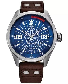 Citizen | Eco-Drive Men's Star Wars Han Solo Brown Leather Strap Watch 43mm,商家Macy's,价格¥2003