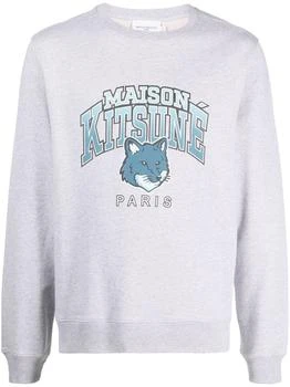 推荐MAISON KITSUNE' - Campus Fox Logo Cotton Sweatshirt商品