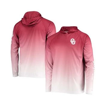 Columbia | Men's Crimson Oklahoma Sooners Terminal Tackle Omni-Shade UPF 50 Long Sleeve Hooded T-shirt 7.4折