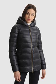 Woolrich | Abbie quilted Jacket in satin nylon with hood商品图片,5.5折
