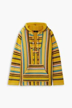 ALANUI | Follow Your Nature striped jacquard-knit wool poncho,商家THE OUTNET US,价格¥4273