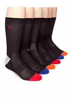 推荐6-Pack Technical Sport Crew Socks商品