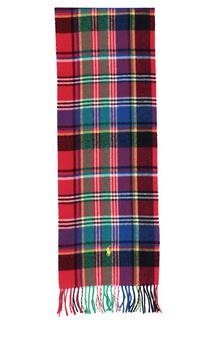 商品Ralph Lauren | Polo Ralph Lauren Checked Fringed Scarf,商家Cettire,价格¥461图片