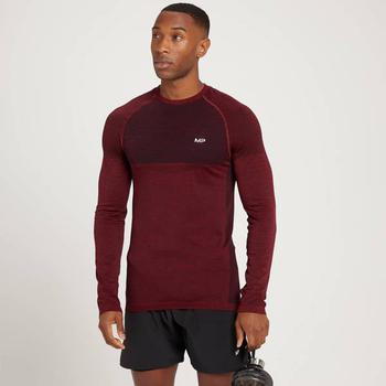 product MP Men's Seamless Long Sleeve Top - Scarlet Marl image
