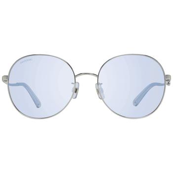 推荐Swarovski SK0244 Mirrored  Silver  Round Sunglasses商品