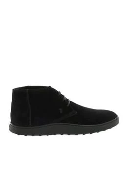 推荐Men's Black Suede Desert Boots With Box Rubber Sole商品