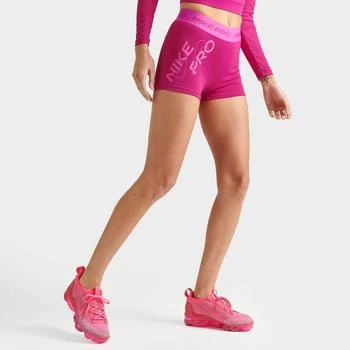 推荐Women's Nike Pro Dri-FIT Mid-Rise 3 Inch Graphic Shorts商品
