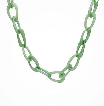 1 Row Jade Resin Link with "S" Hook Necklace