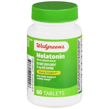 Walgreens | Melatonin with Lemon Balm 10 mg Tablets,商家Walgreens,价格¥97