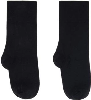 Wolford | Black Cotton Velvet Socks 