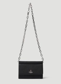 Vivienne Westwood | Biogreen Shoulder Bag in Black商品图片,