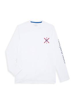 Vineyard Vines | Little Boy's & Boy's Ski Flag Long-Sleeve Harbor Performance T-Shirt商品图片,