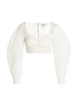 Herve Leger | Hervé Léger Topwear in White,商家Modayn,价格¥3881