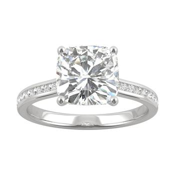 商品Charles & Colvard | Moissanite Cushion Engagement Ring (2-5/8 ct. t.w. DEW) in 14k White Gold,商家Macy's,价格¥8522图片