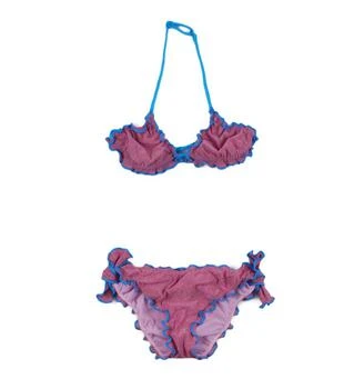 Mc2 Saint Barth | Mc2 Saint Barth Kids Side Knot Detailed Bikini Set,商家Cettire,价格¥444