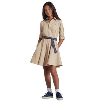 商品Ralph Lauren | 女大童纯棉衬衫连衣裙,商家Macy's,价格¥534图片