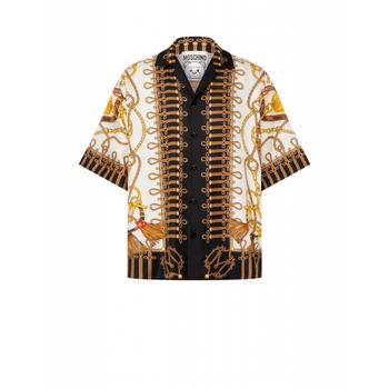 春装莫斯奇诺围巾, Moschino | Military Teddy Scarf Twill Shirt商品图片 