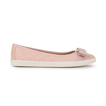 菲拉格慕女鞋板鞋, Salvatore Ferragamo | SALVATORE FERRAGAMO 女士粉色牛皮蝴蝶结平底船鞋 0685564商品图片 独家减免邮费