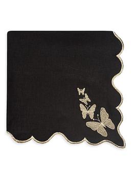 商品Nomi K | Butterfly Embroidered Linen Napkin Set of 4,商家Saks Fifth Avenue,价格¥1086图片
