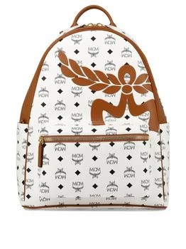 MCM | Medium Stark Backpacks White,商家Wanan Luxury,价格¥4964