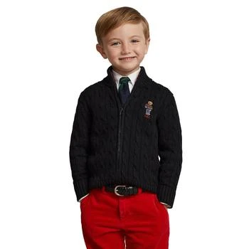 Ralph Lauren | Toddler and Little Boys Polo Bear Full-Zip Sweater,商家Macy's,价格¥469