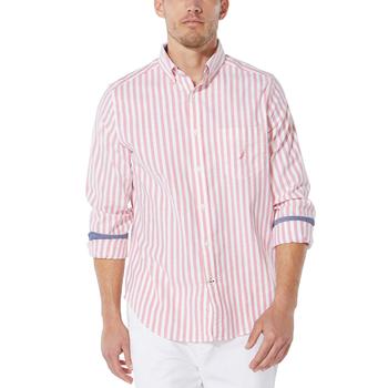 了解诺帝卡, Nautica | Men's Classic-Fit Stripe Poplin Shirt商品图片 6折×额外7折, 额外七折