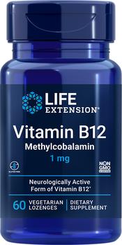 商品Life Extension | Life Extension Vitamin B12 Methylcobalamin - 1 mg (60 Lozenges, Vegetarian),商家Life Extension,价格¥54图片