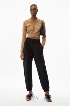 商品Alexander Wang | T BY ALEXANDER WANG WOMEN FOUNDATION TERRY CLASSIC SWEATPANT WITH PUFF PAINT LOGO,商家折扣挖宝区,价格¥663图片