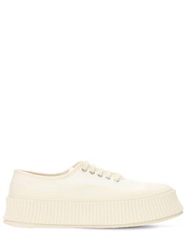 Jil Sander | 40mm Vulcanized Cotton Canvas Sneakers商品图片,