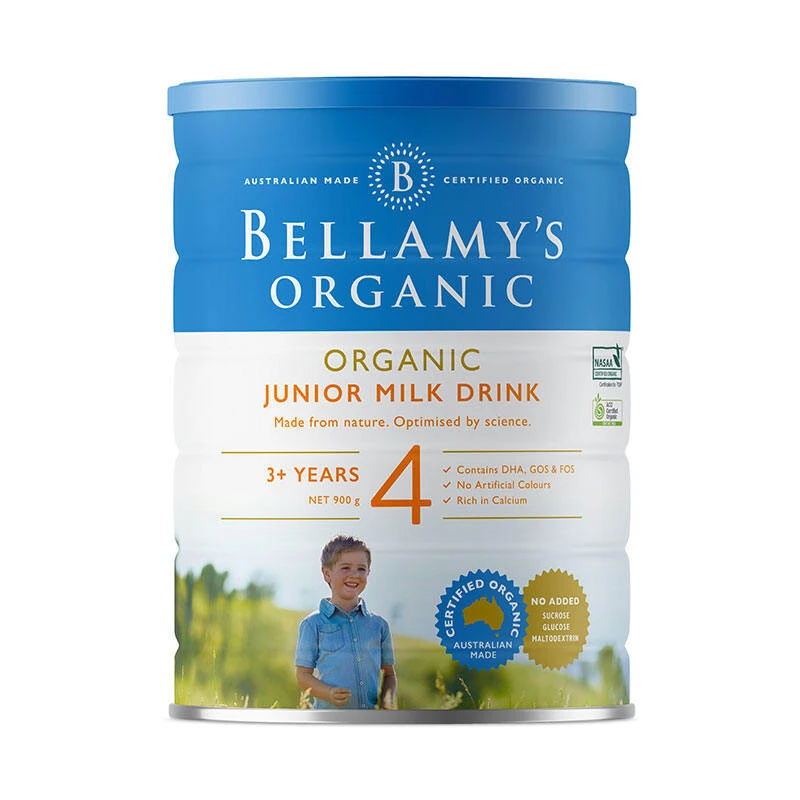 Bellamy's | Bellamys Organic贝拉米4段（3岁以上）有机婴儿奶粉900g/罐 新旧版本随机发（保税仓发货）（预售3个工作日内发货）,商家Xunan,价格¥242