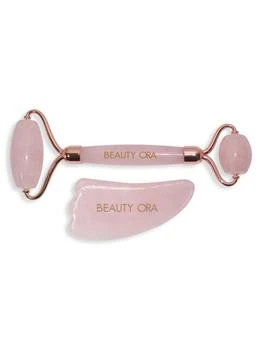 Beauty ORA | 2-Piece Crystal Roller & Gua Sha Set,商家Saks OFF 5TH,价格¥375