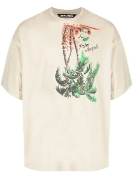 推荐Palm Angels 男士T恤 PMAA066S23JER0036155 米白色商品