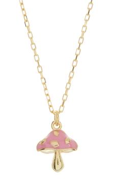 Gabi Rielle好不好, Gabi Rielle | Enamel Pink Mushroom Pendant Necklace商品图片 4.9折