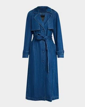 Paige | Raina Denim Trench Coat,商家Neiman Marcus,价格¥4011