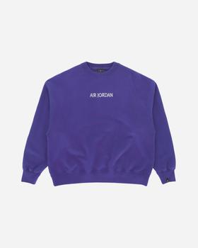 Jordan | WMNS Wordmark Fleece Crewneck Sweatshirt Purple商品图片,额外8.6折, 独家减免邮费, 额外八六折