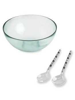 French Home | 3-Piece Serving Bowl & Utensil Set,商家Saks OFF 5TH,价格¥675