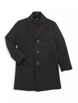 Appaman | Little Boy's & Boy's City Houndstooth Overcoat 8折, 独家减免邮费