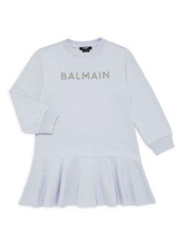 商品Balmain | Little Girl's & Girl's Dropwaist Sweatshirt Dress,商家Saks OFF 5TH,价格¥1110图片