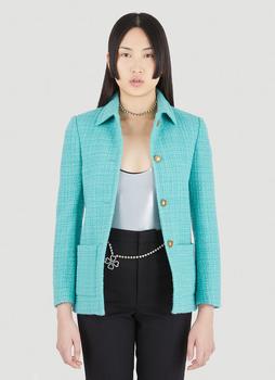 圣罗兰外套, Yves Saint Laurent | Bouclé Blazer in Blue商品图片 