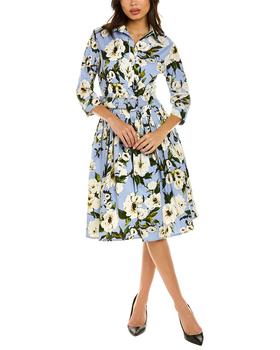 samantha sung, SAMANTHA SUNG | Samantha Sung Audrey 2 3/4-Sleeve Shirtdress商品图片 4.1折