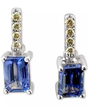 Le Vian | Blueberry Tanzanite (1 ct. t.w.) & Nude Diamond (1/10 ct. t.w.) Stud Earrings in 14k White Gold,商家Macy's,价格¥7094