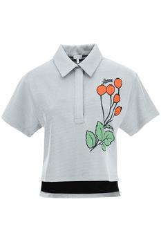 Loewe | LUREX SHORT POLO SHIRT WITH EMBROIDERY商品图片,6折×额外8.5折, 额外八五折