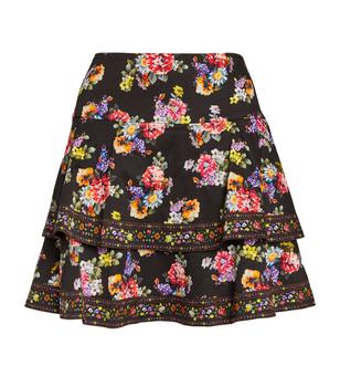 Alice + Olivia | Tiered Marvis Mini Skirt商品图片,